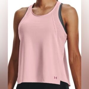 Under Armour UA Engineered Knit Tank - Women Training Top (Pink) Sz MEDIUM